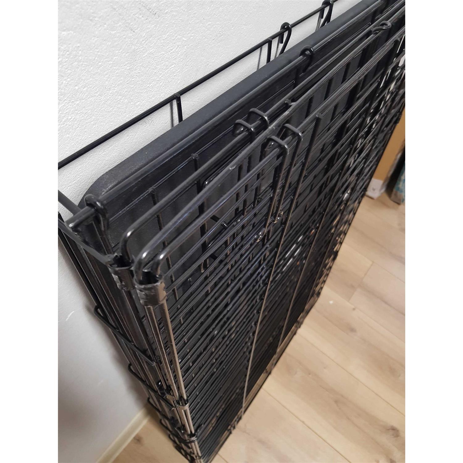 Amazon Basics Foldable Metal Wire Dog Crate with Tray - Pet Supplies online store