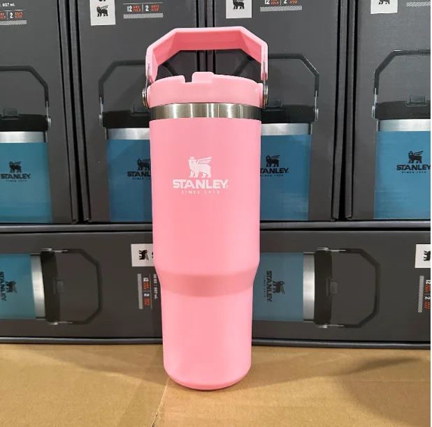 Stanley 30 Oz. IceFlow Tumbler with Flip Straw Cherry Blossom