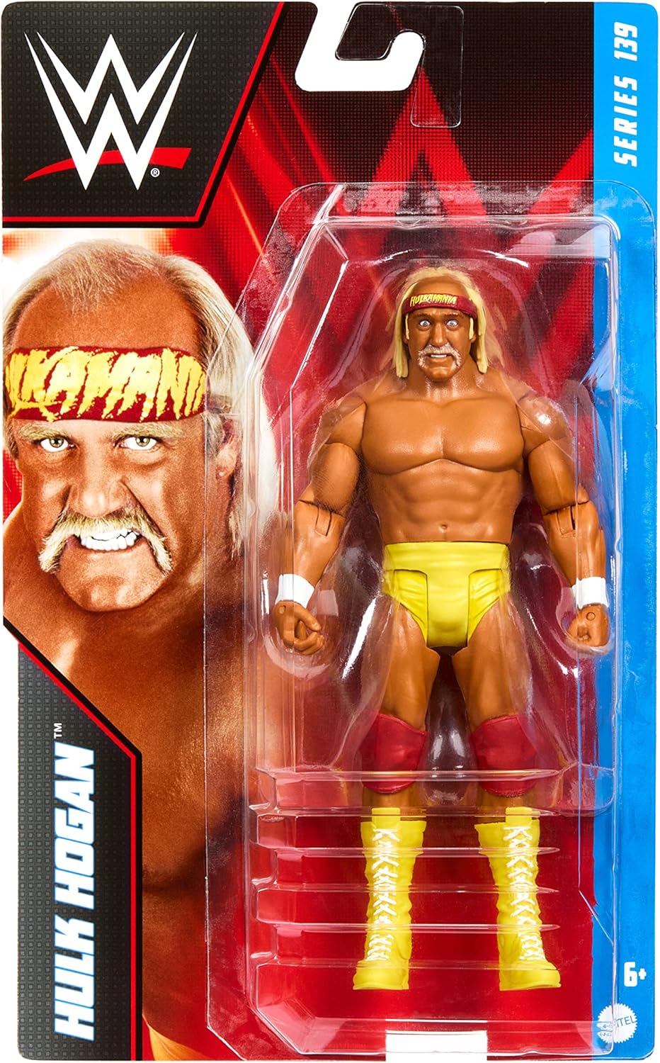 Mattel WWE Hulk Hogan Basic Action Figure, 10 Points of Articulation & Life-like Detail, 6-inch Collectible