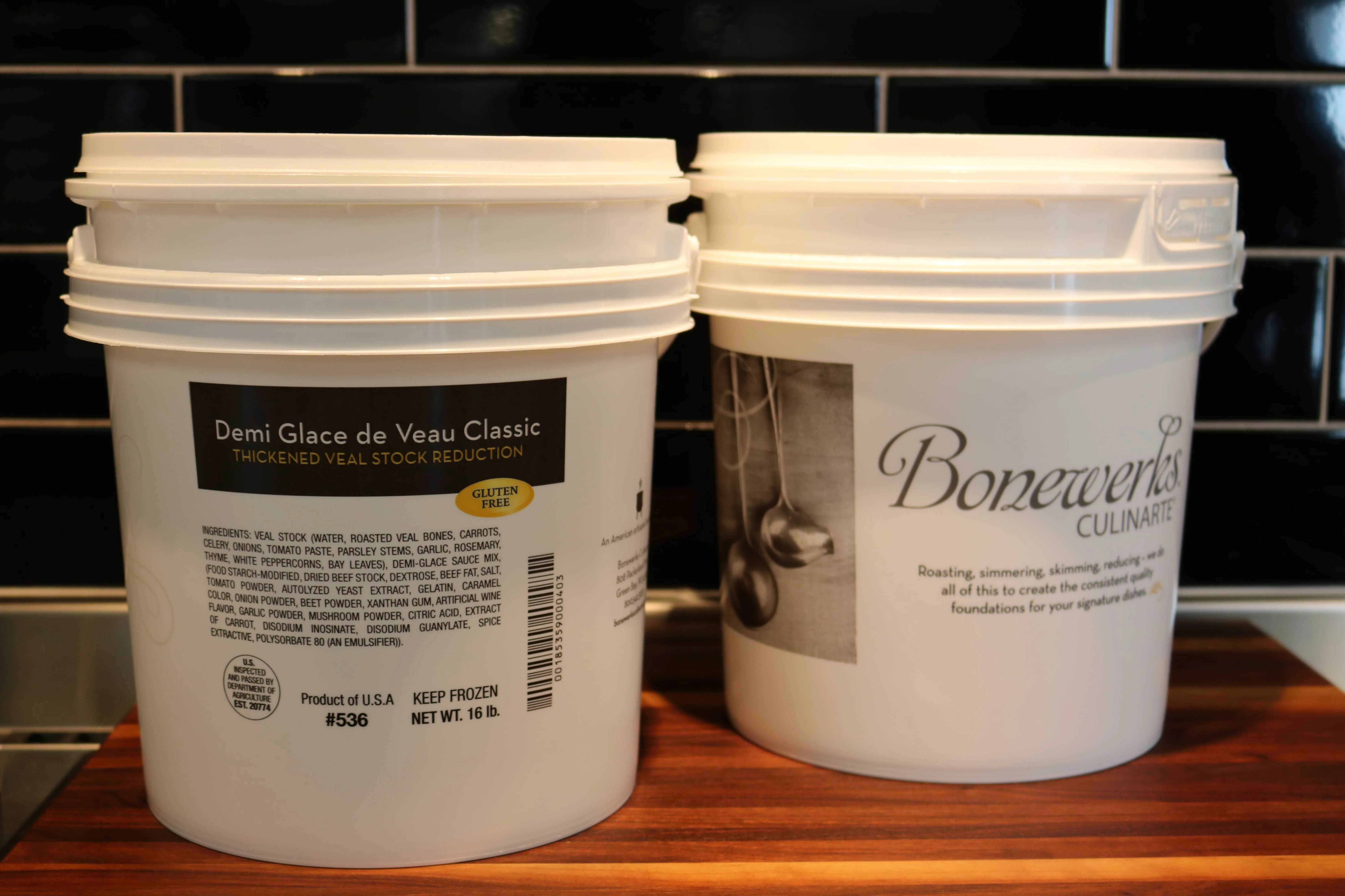 Bonewerks Demi Glace de Veau Classic (Thickened Veal Stock Reduction) 16 lb