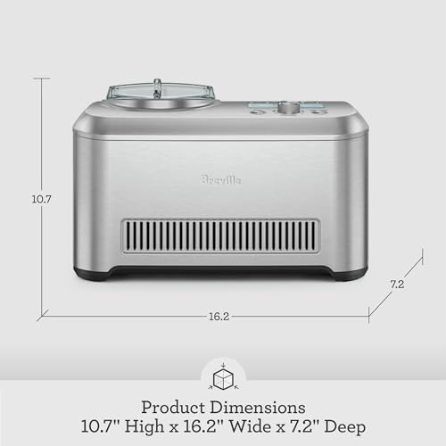 Breville Smart Scoop Ice Cream Maker BCI600XL, Brushed Stainless Steel