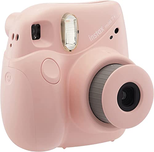 Fujifilm Instax Mini 7+ Camera, Easy to Operate, Portable, Handy Selfie Mirror, Polaroid Camera, Perfect for Beginners and Experts, Sleek and Stylish Design - Lavender (Renewed)