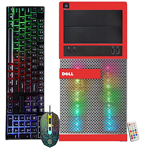 Dell Optiplex 7020 Gaming Desktop PC - Intel Core i7 4th Gen 3.4GHz, NVIDIA GeForce GT 1030 2GB, 16GB RAM, 512GB SSD, HDMI, DVI, VGA, New Keyboard, Mouse, Wi-Fi, Windows 10 Professional(Renewed)