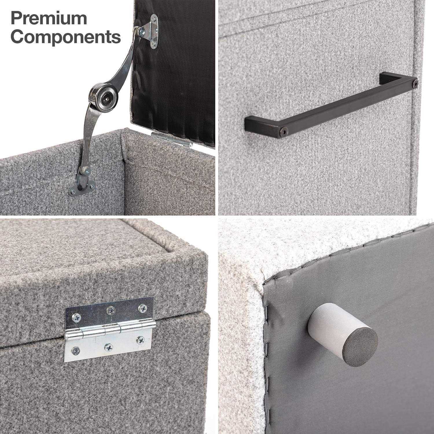 PetFusion Multi-Purpose Pet Stairs Foldaway Cat & Dog Steps. Ottoman & Dog Toy Basket & Storage - Pet Supplies online store