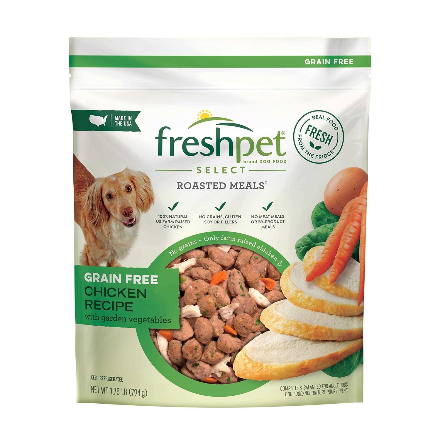 Freshpet Grain Free Chicken Recipe with Garden Vegetables Freshly Roasted Meals Dog Food - Pet Supplies online store