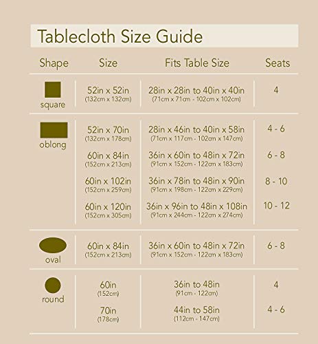 Newbridge Spring Allison Oval Lace Tablecloth, 60 x 102 Inch, Heirloom Scalloped Polyester Lace Table Cloth, White