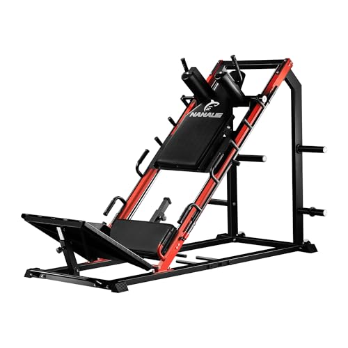 NANAUE Leg Press Hack Squat Machine, Commercial Grade Leg Press Machine for Home Gym with Linear Bearing, Professional Adjustable Leg Press Hack Squat Combo for Quads, Glute and Thigh in Home Gym
