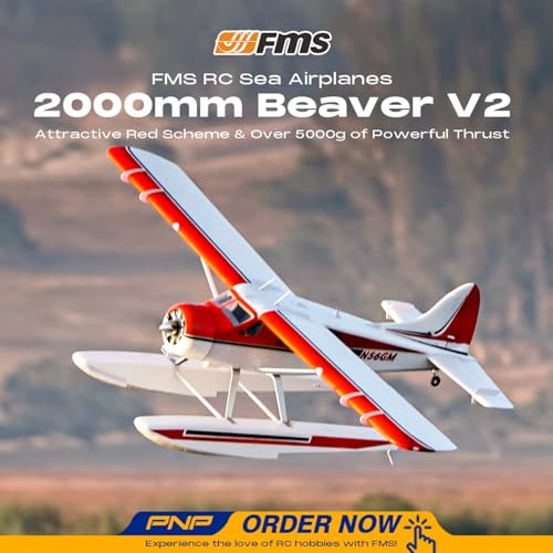 Fms Rc Plane 6 Channel Remote Control Airplane Beaver V2 2000mm (78