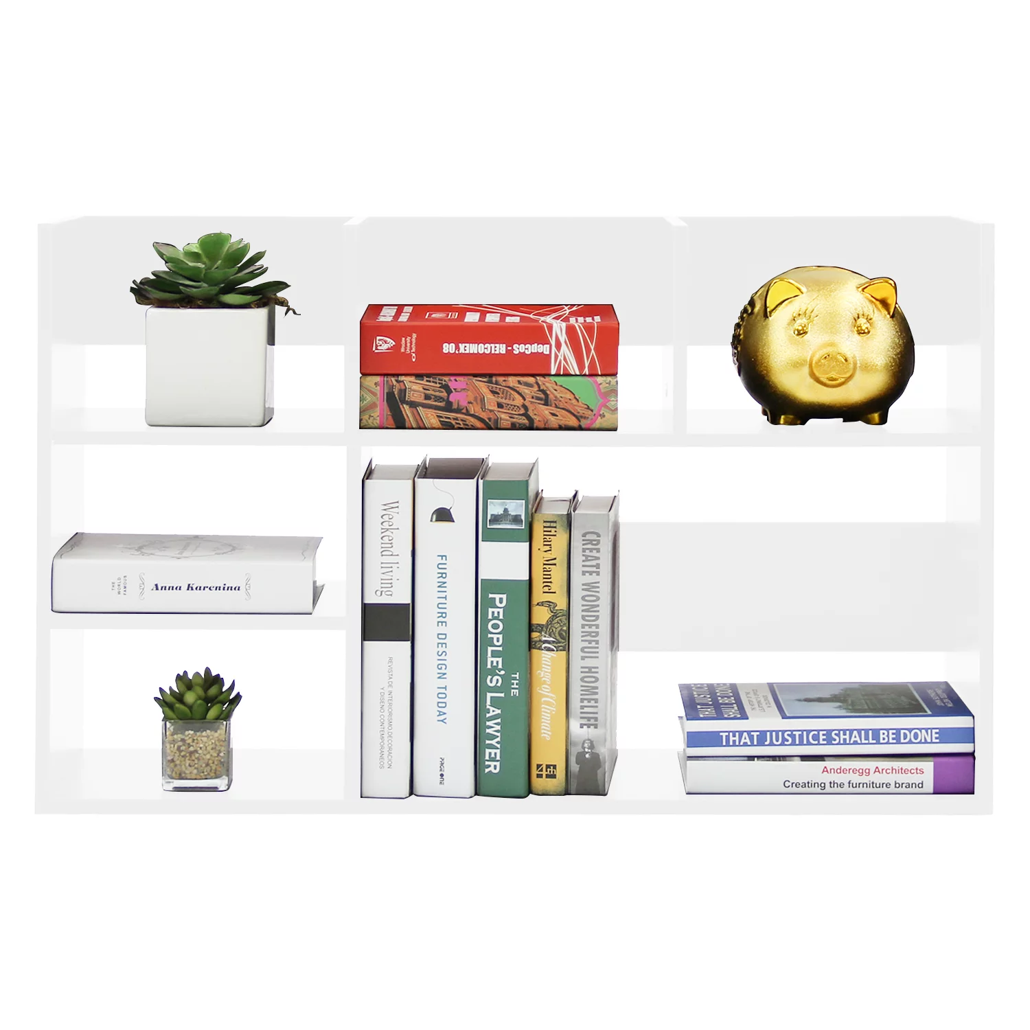 Desk Organizer Large Shelf Multi Compartments Units Wood Desktop Storage Board Organizer White
