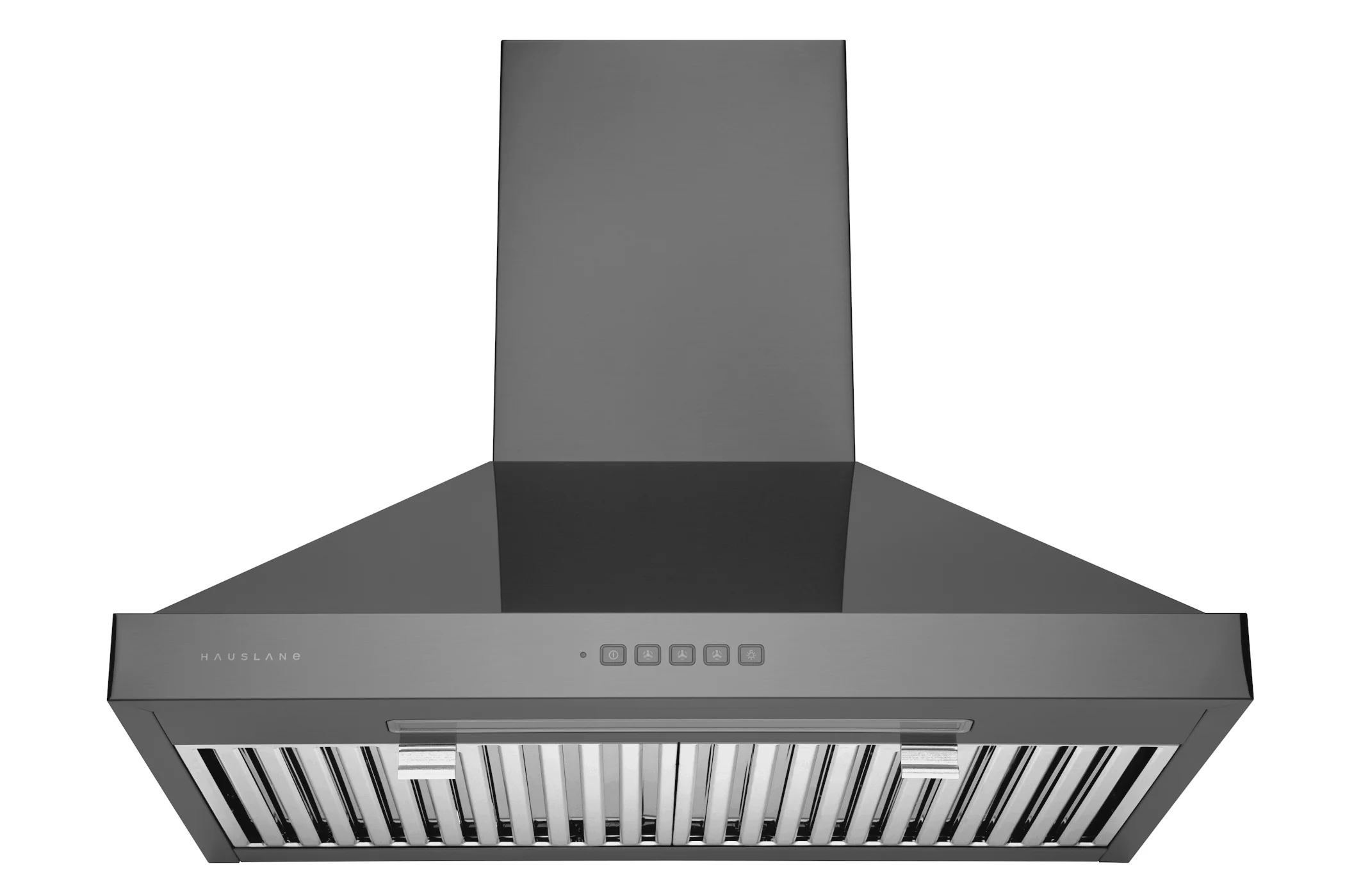 Hauslane WM-590BSS-30 30 in. Convertible Wall-Mounted Range Hood, Black Stainless Steel