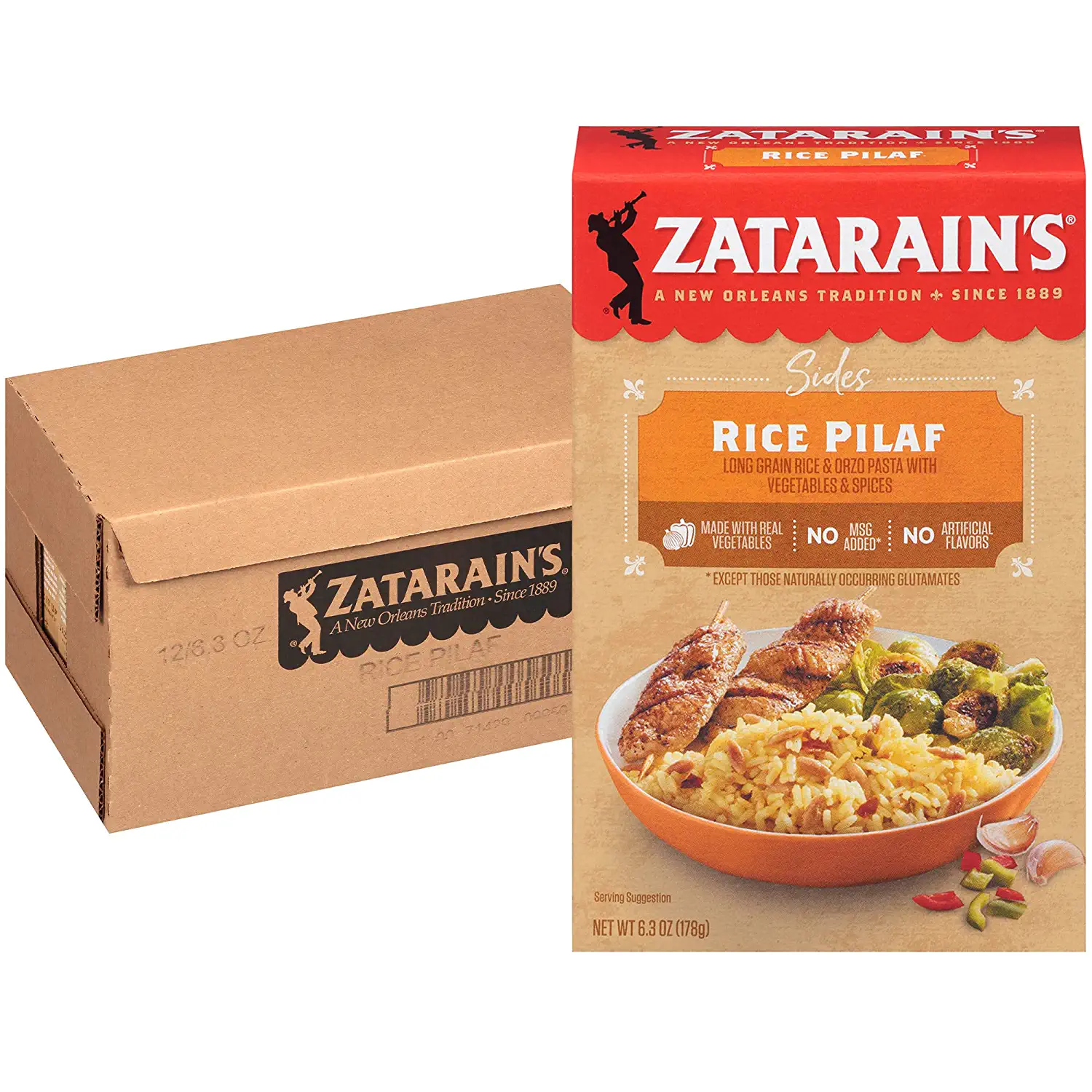 Zatarains Rice Pilaf, 6.3 Oz (Pack Of 12)