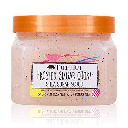 Tree Hut Frosted Sugar Cookie Shea Sugar Scrub | Exfoliating Scrub Removes Dry Skin for a Soft & Natural Glow | Limited Edition | Vegan, Free of Parabens, Formaldehyde Donors, & Sulfates | 18 fl oz.