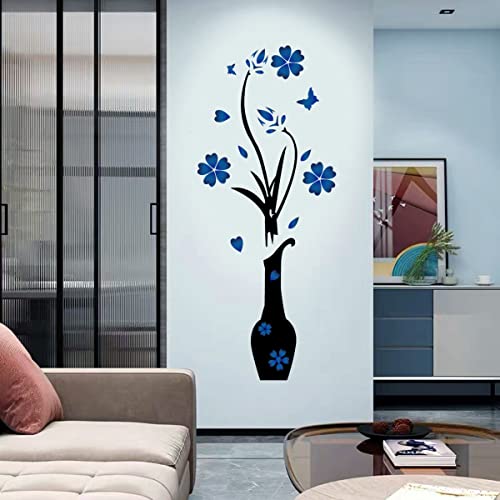 Family Wall Sticker Wall Decal Inspirational Family Quote Sticker Vase Wall Art Sticker Vinyl Lettering Saying Wall Decals for Living Room Bedroom Dining Room Wall Decoration Home Decor.