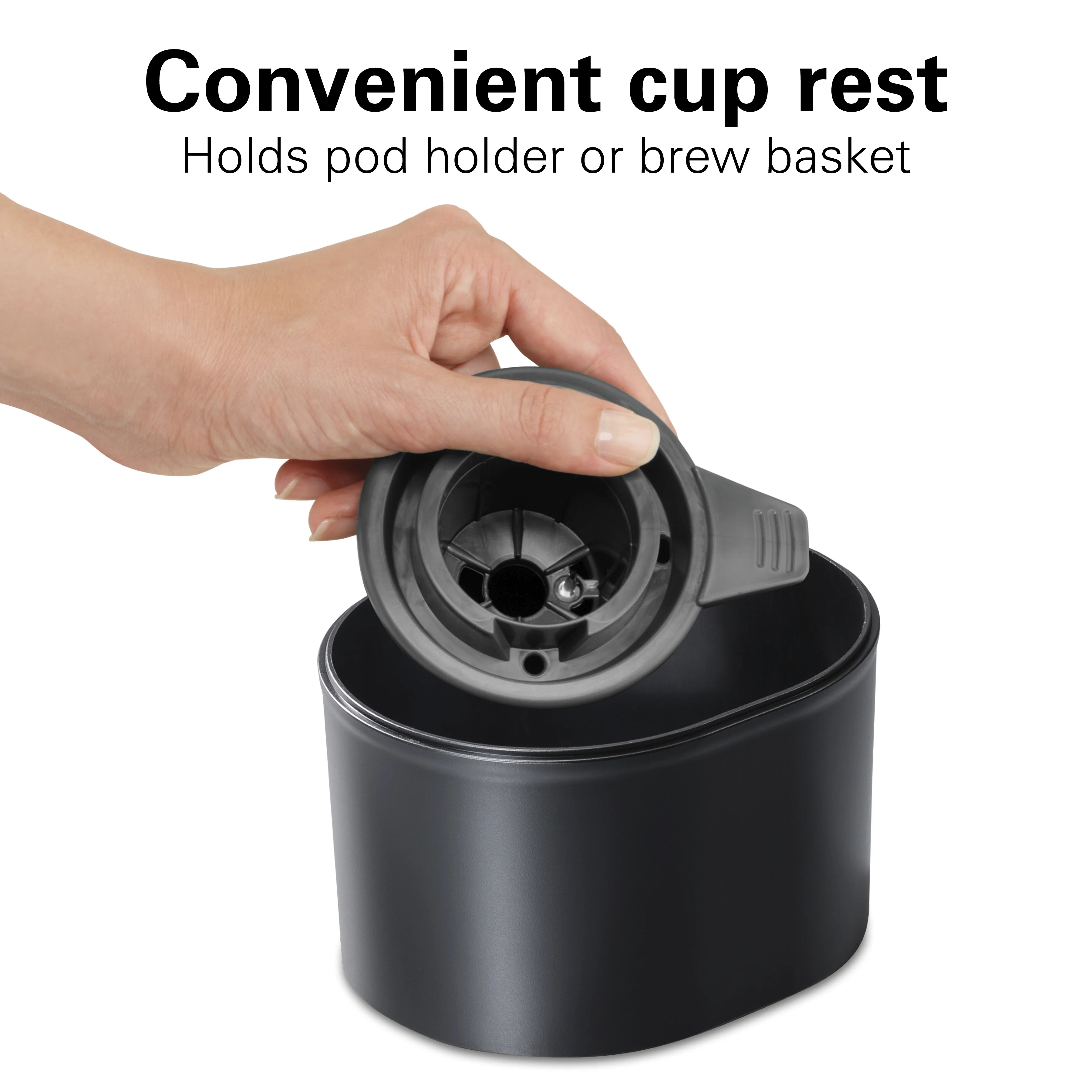 Hamilton Beach FlexBrew Single-Serve Iced & Hot Coffee Maker, Removable 50 oz. Water Reservoir, Black, 49921