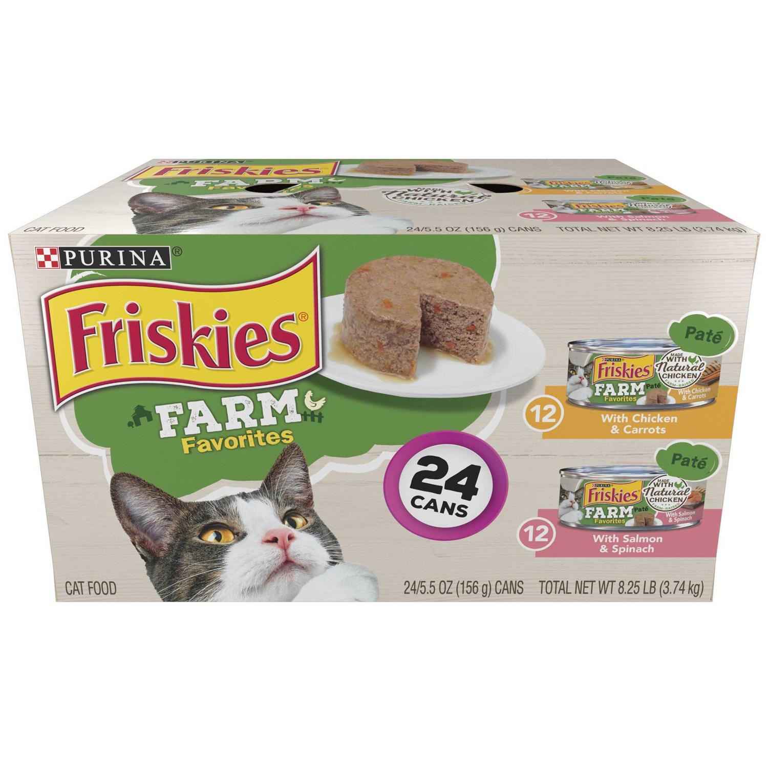 Purina Friskies Farm Favorites Pate Wet Cat Food Variety Pack - Pet Supplies online store