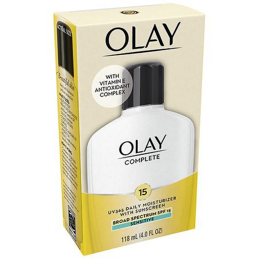 Olay Complete Daily Moisturizer with Sunscreen SPF 15, Sensitive Fragrance-Free 4.0 fl oz Pack of 2