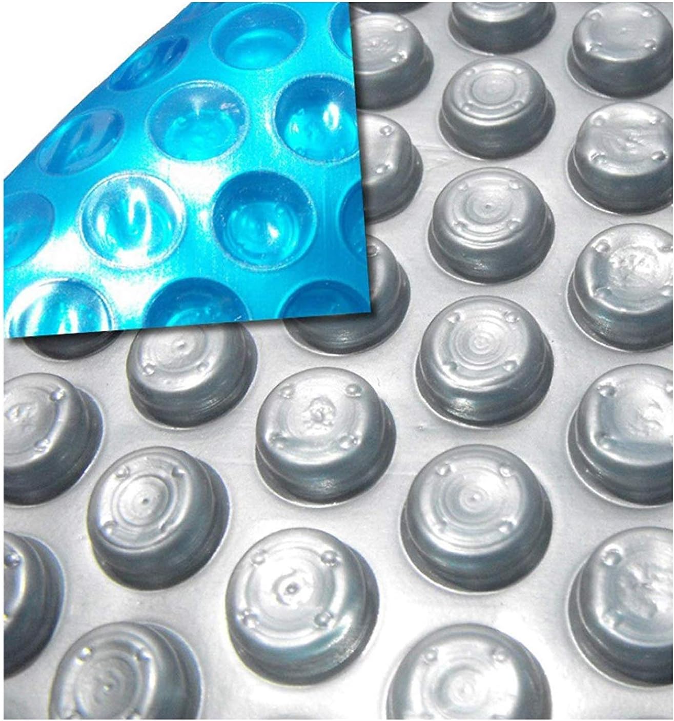 MidWest Canvas Space Age 12-Foot-by-20-Foot Oval Solar Cover | 12 Mil | Heating Blanket for In-Ground and Above-Ground Swimming Pools | Place Bubble-Side Facing Down in Pool