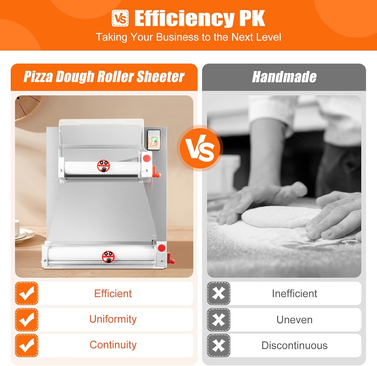 Pizza Dough Roller Sheeter, 4-15 Inch Automatic Commercial Pizza Press, Electric Dough Sheeter Machine Suitable for Noodle, Pizza Bread and Pasta Maker Equipment
