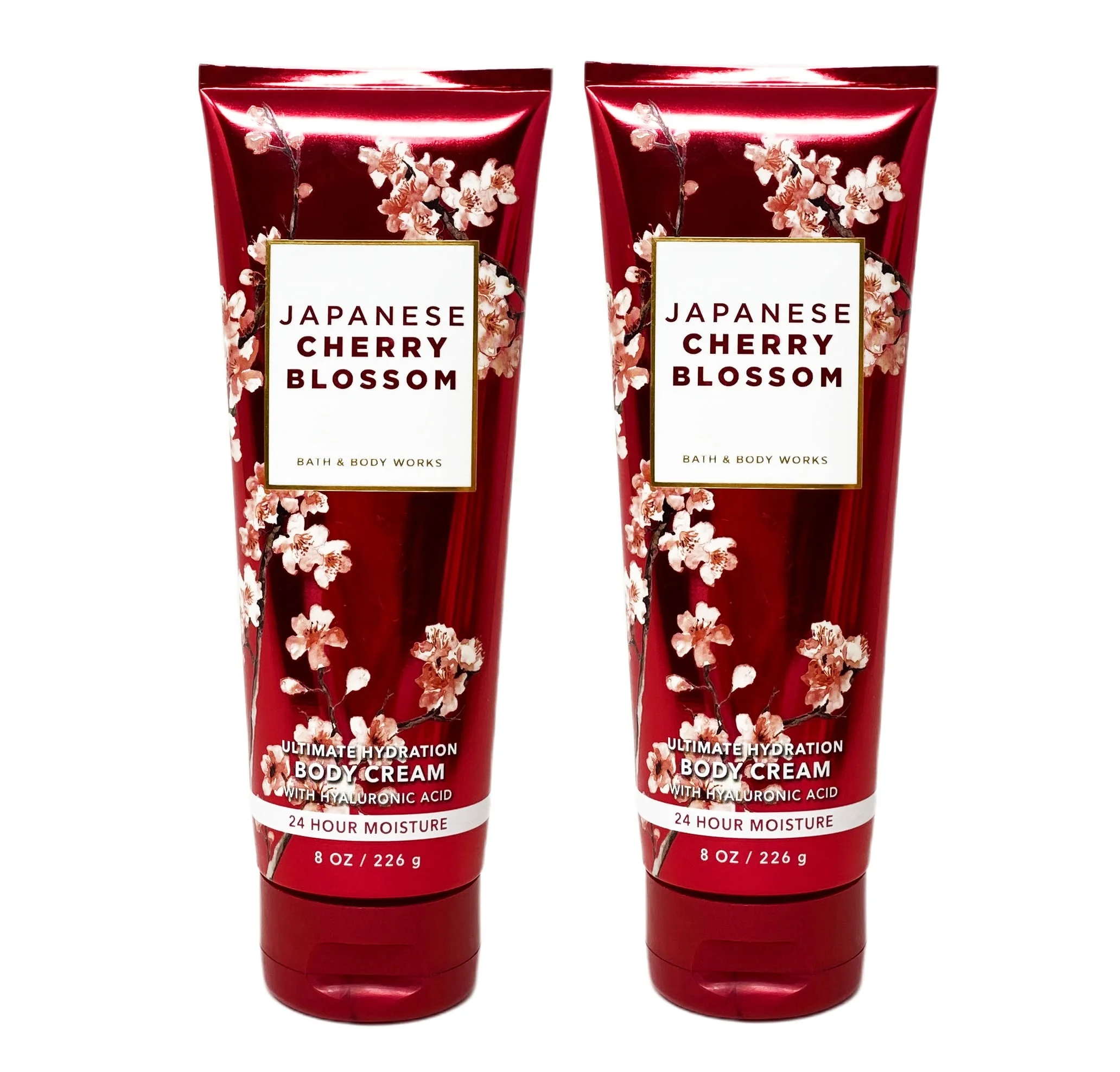 Bath and Body Works Japanese Cherry Blossom Ultra Shea Body Cream Duo Gift Set - Full Size