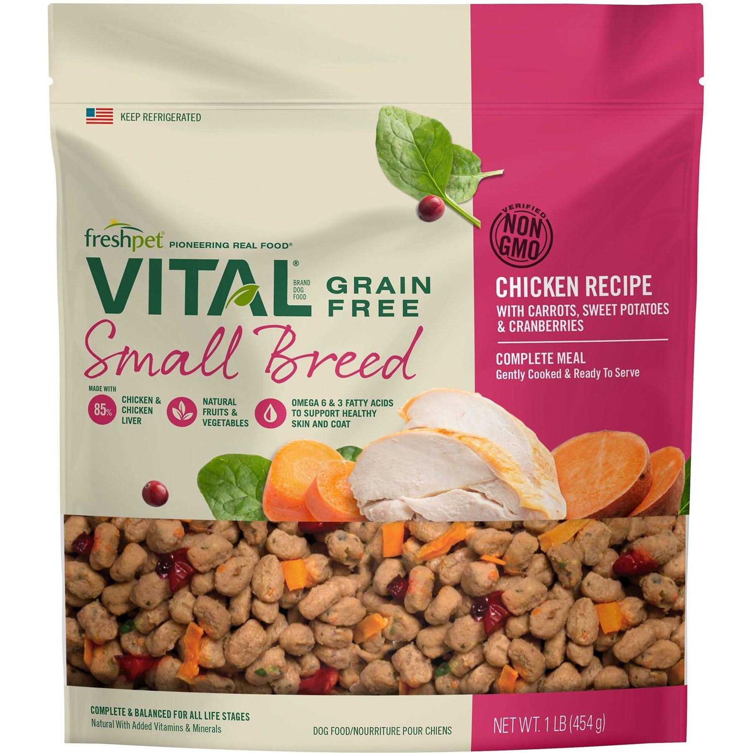 Freshpet Vital Complete Meals Grain-Free Chicken Fresh Small Breed Dog Food - Pet Supplies online store