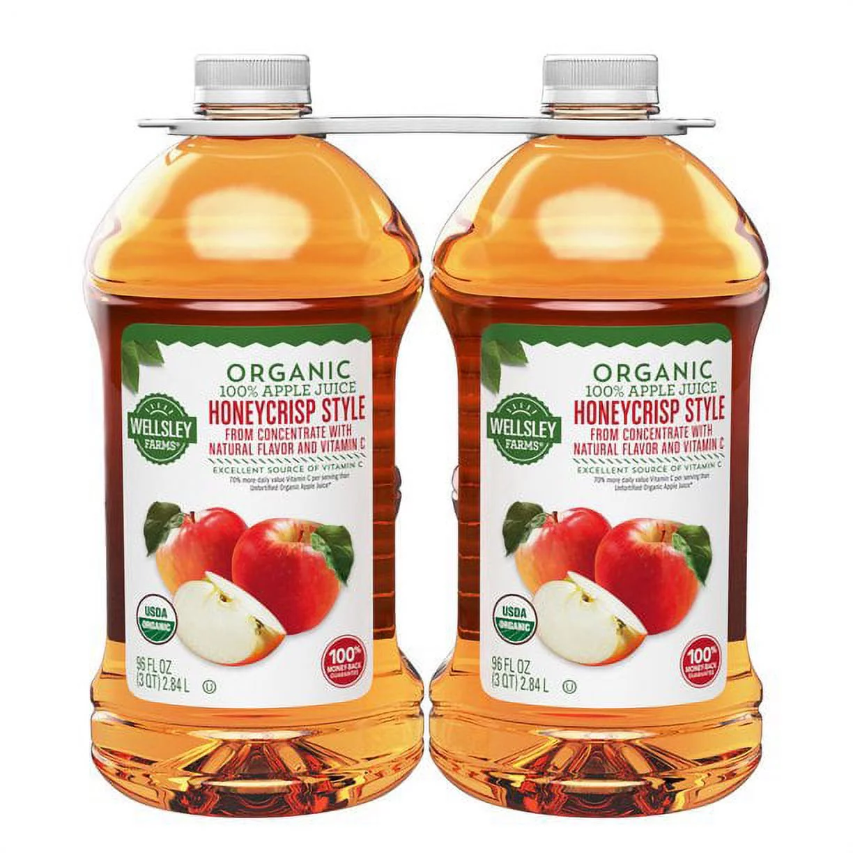Wellsley Farms Organic Honeycrisp Apple Juice, 2 pk./96 oz.