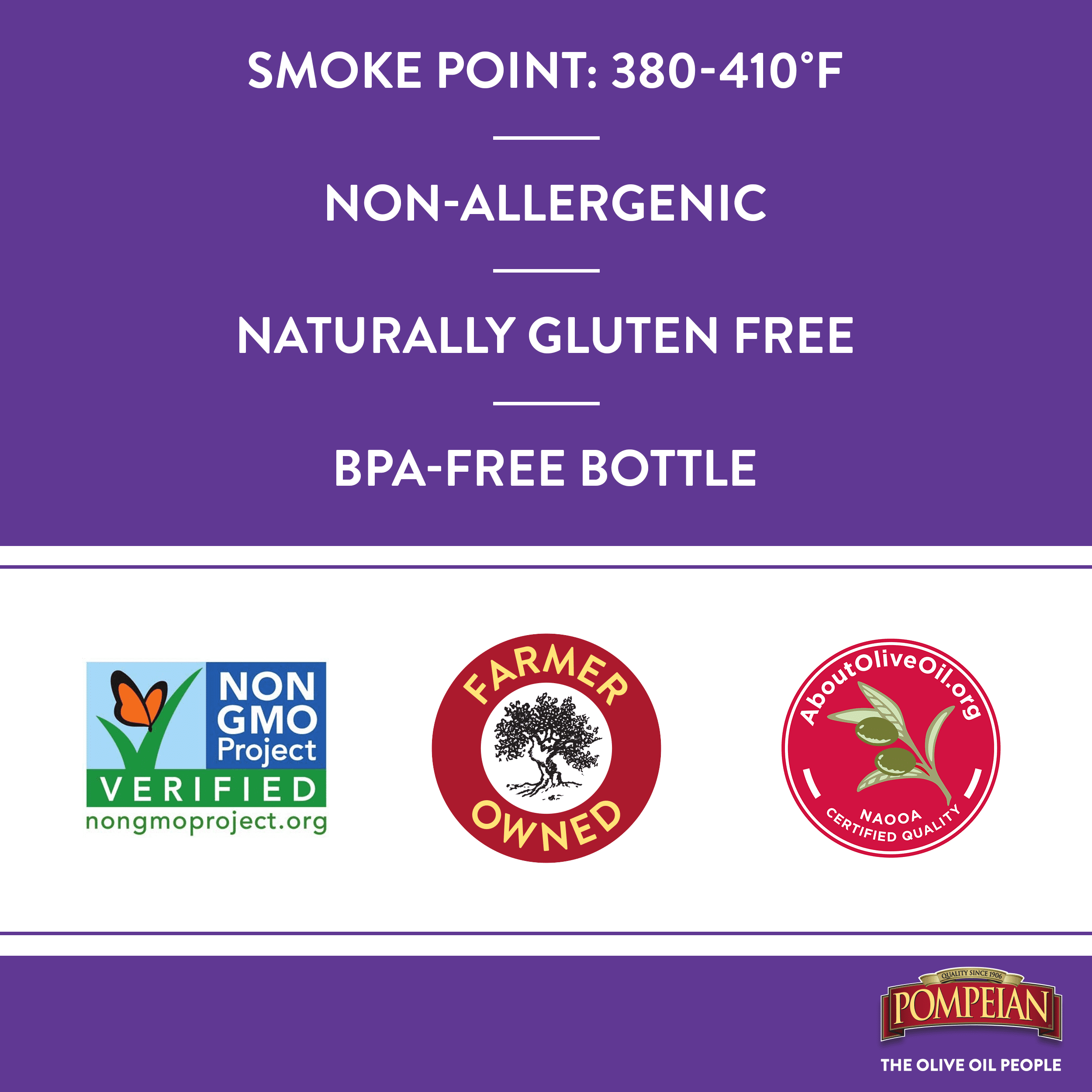 Pompeian Robust Extra Virgin Olive Oil - 68 fl oz