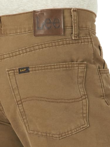 Lee Men's Fleece And Flannel Lined Relaxed-Fit Straight-Leg Jeans