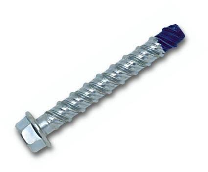 Powers 7244SD 1/2 x 3 Wedge-Bolt+ Concrete Screw Anchor Zinc Plated 50 Anchor