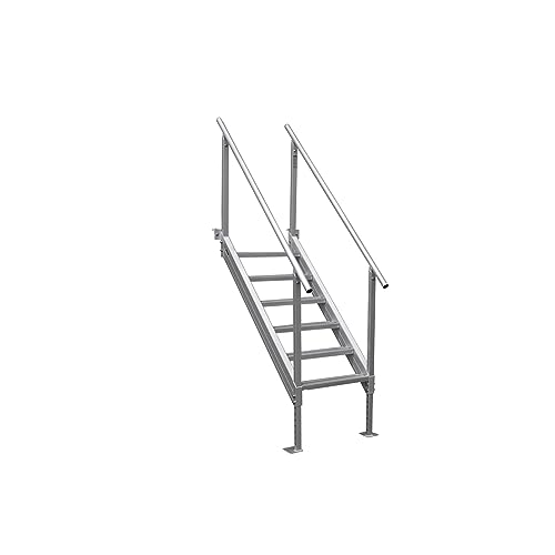 Extreme Max 3005.3843 Universal Mount Aluminum Dock Stair - 4-Step