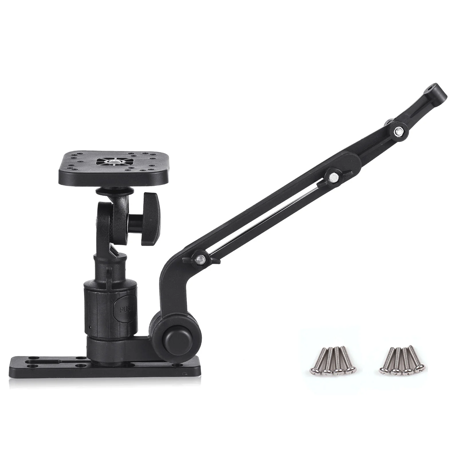 Aibecy Kayak Fish Finder Mounting Plate Kayak Boat Transducer Mounting Arm Fish Finder Mount Base Adapter