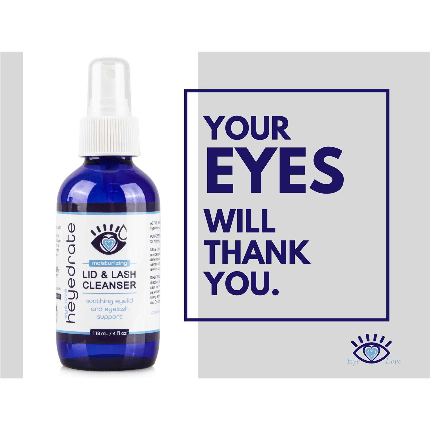 Heyedrate Lid and Lash Cleanser for Eye Irritation and Eyelid Relief - Pet Supplies online store