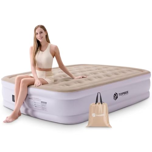 Air Mattress Full with Built in Pump, Blow up Mattress, 18 Inch Full Thicken Sturdy Inflatable Mattress for Home, Waterproof Air Bed with Carry Bag