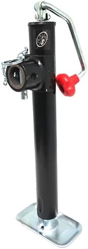 Southwest Wheel 5,000 lb. Top Wind Ram Tubular Swivel Jack with Weld-on Pipe Mount. 15