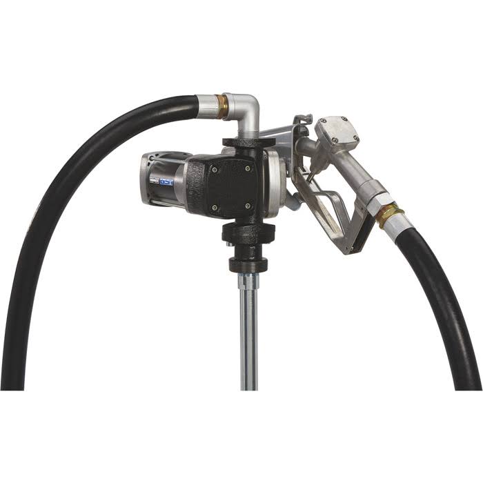 Roughneck Heavy-Duty Fuel TRANSFER Pump - 20 GPM, 12 Volt dc, Manual Nozzle, Gasoline Compatible 10307605