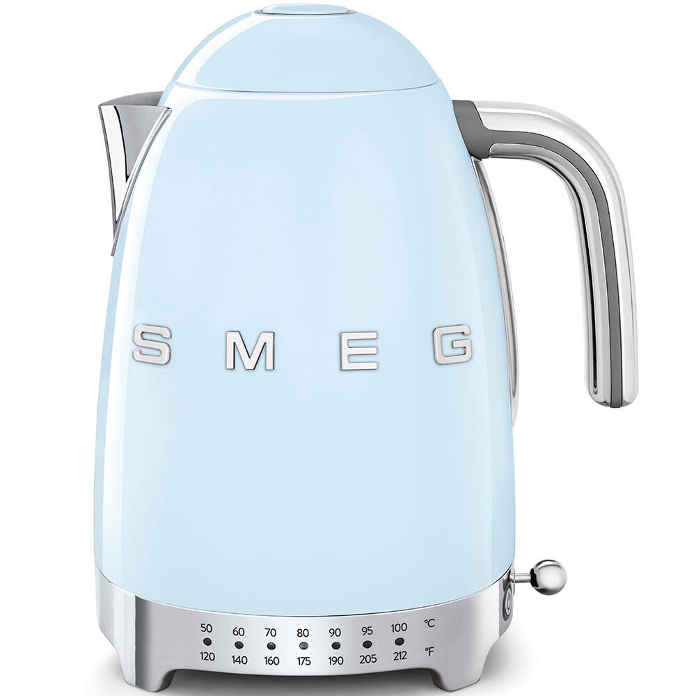 Smeg Variable Temperature Kettle, Pastel Blue