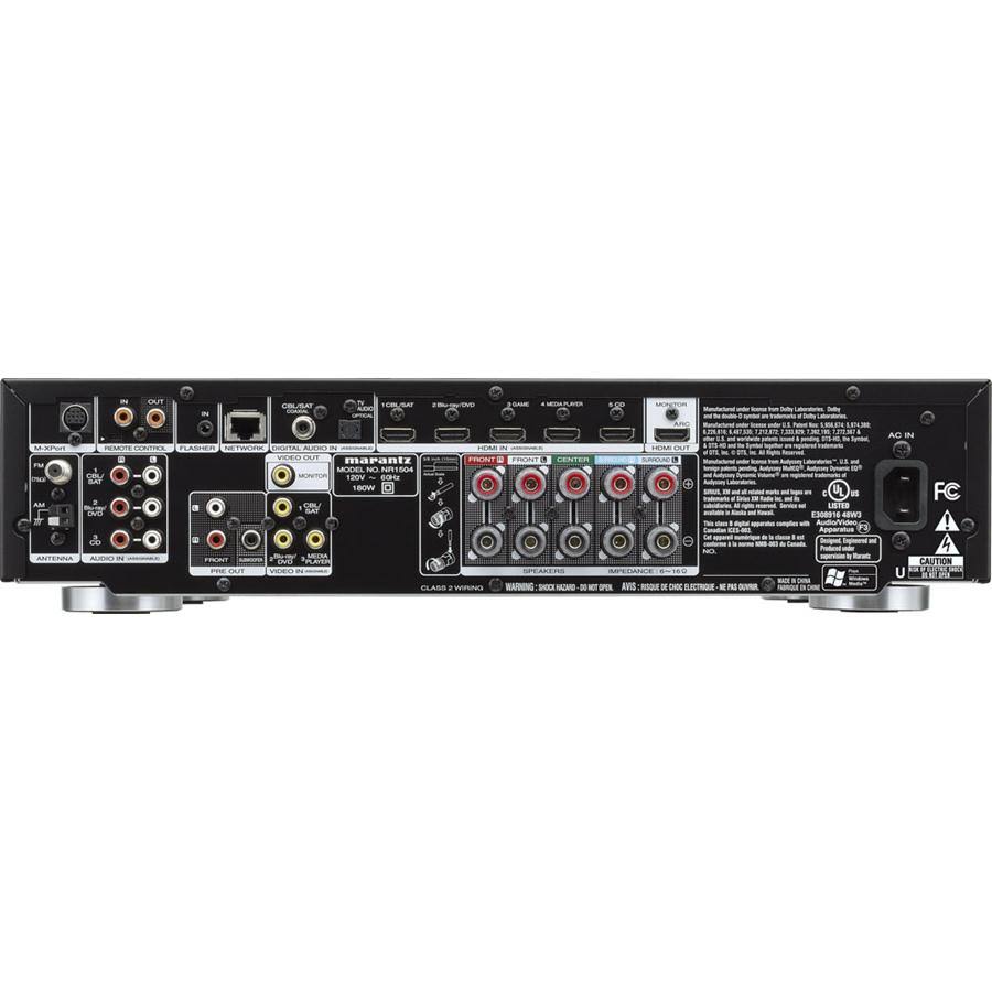 Marantz NR1504 Slim Line 5.1 Channel Home Theater Network AV Receiver