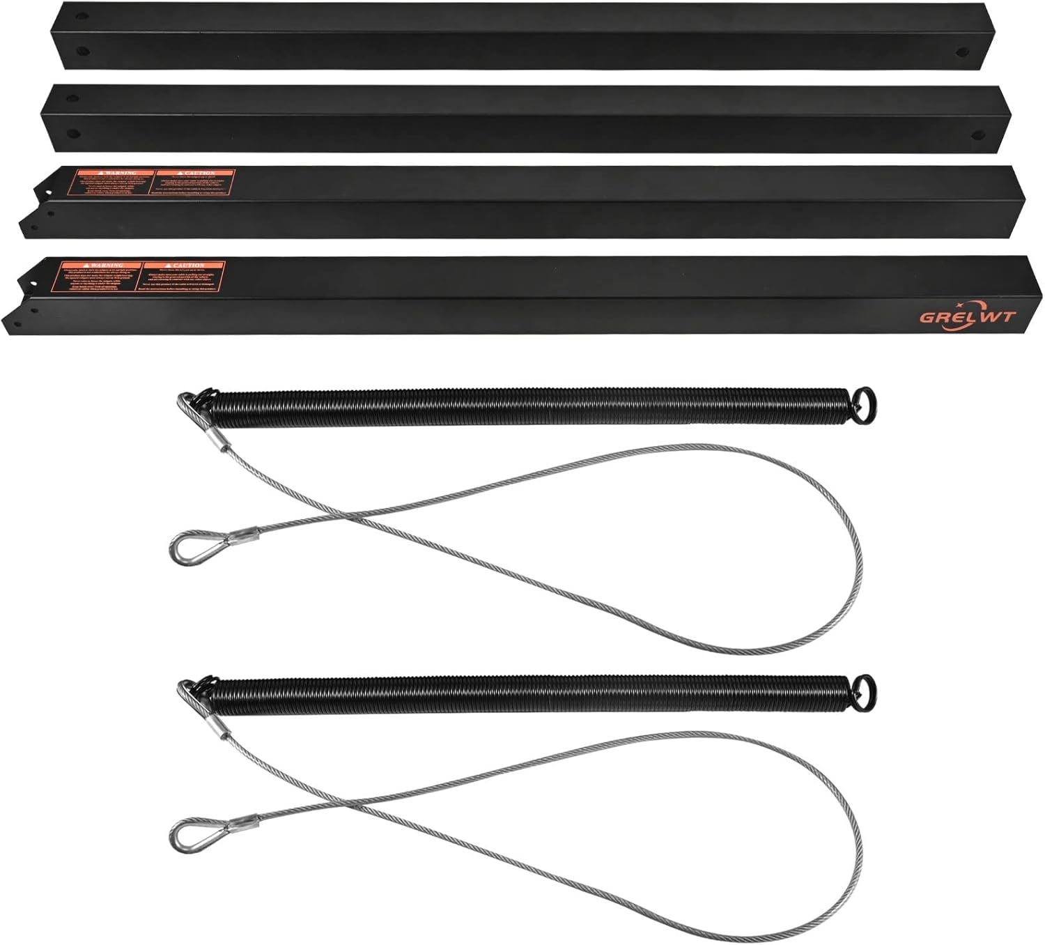 Trailer Gate Lift Assist with Tailgate Utility Trailer Gate and Ramp 2 Sided (Black)