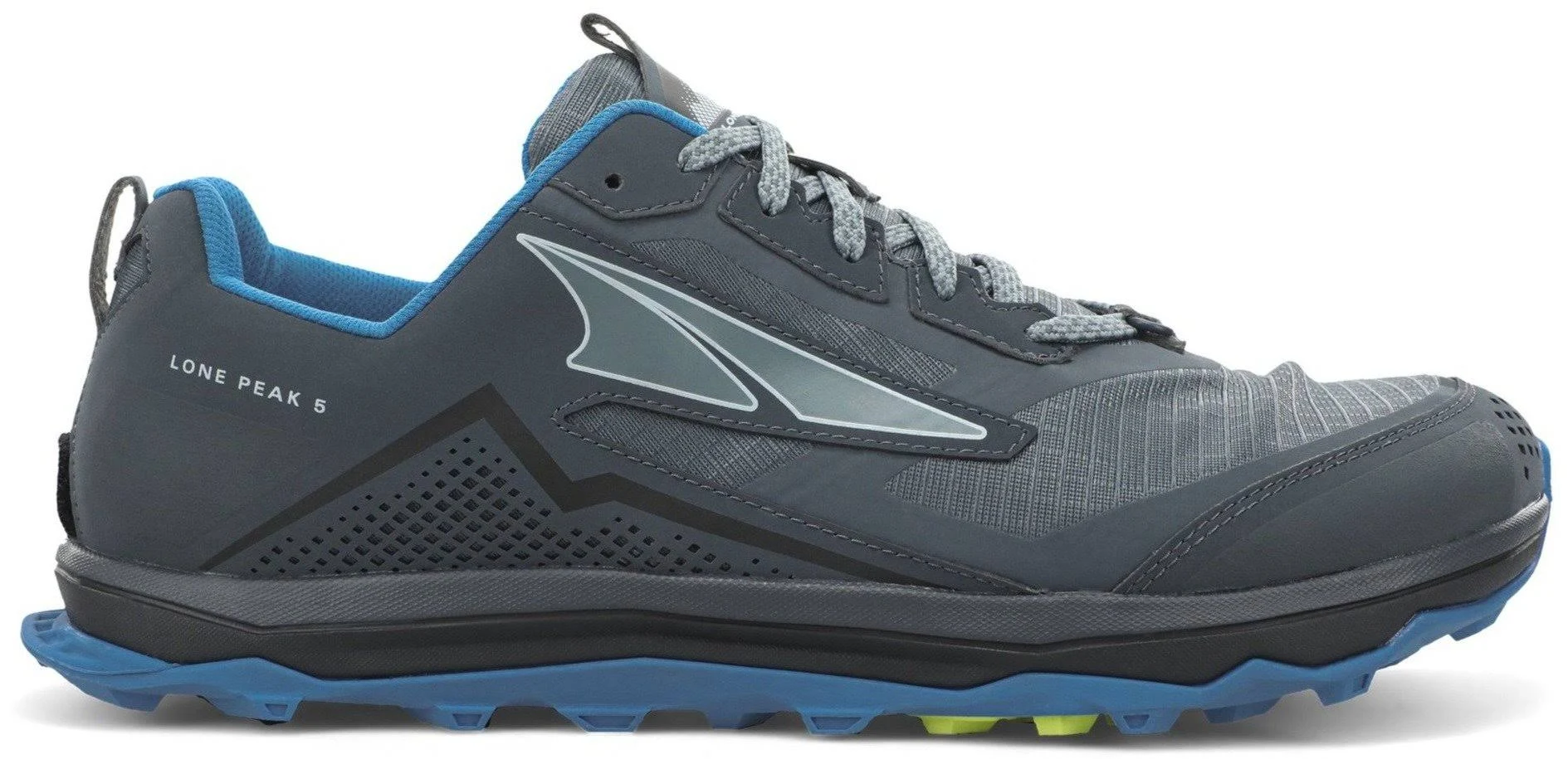 Altra Lone Peak 5 Wide 10 , Blue/Lime (Men&s)