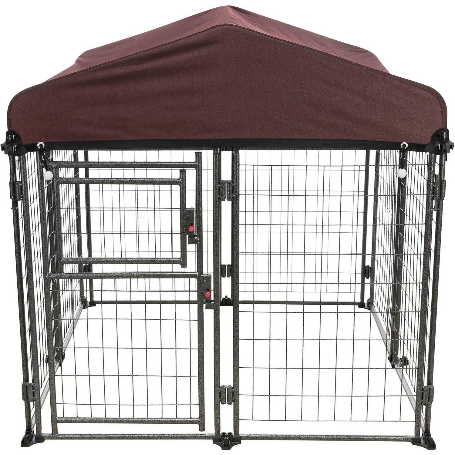 TRIXIE Deluxe Outdoor Dog Kennel with Cover - Pet Supplies online store