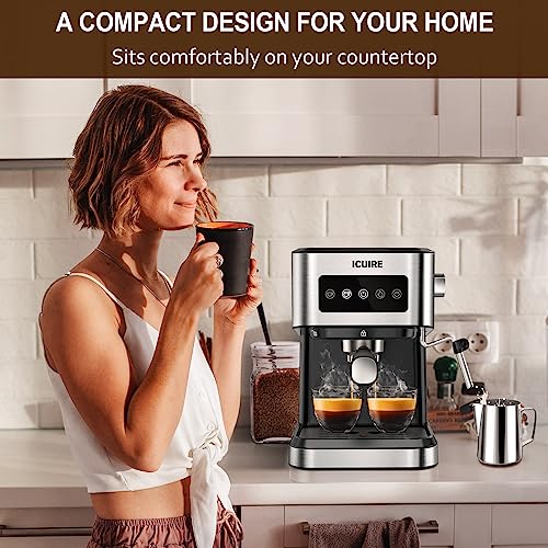 De'Longhi Dedica Style, Espresso Machine, Coffee and Cappucino Maker with Milk Frother, Metal/Stainless, EC680M, 13 x 5.9 x 12 inches