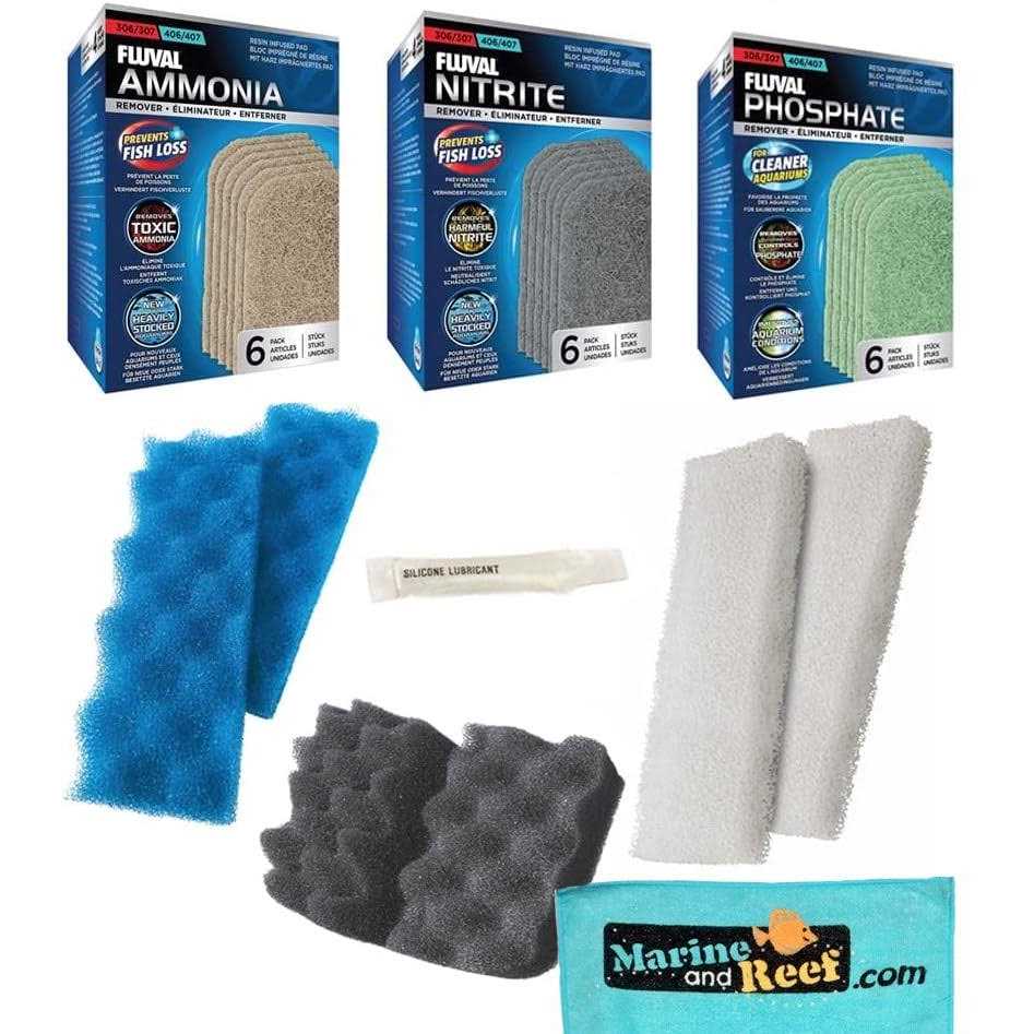 Inland Seas Fluval Bundle of 6 Replacement Media for 306/307 Aquarium Filters Package - Pet Supplies online store