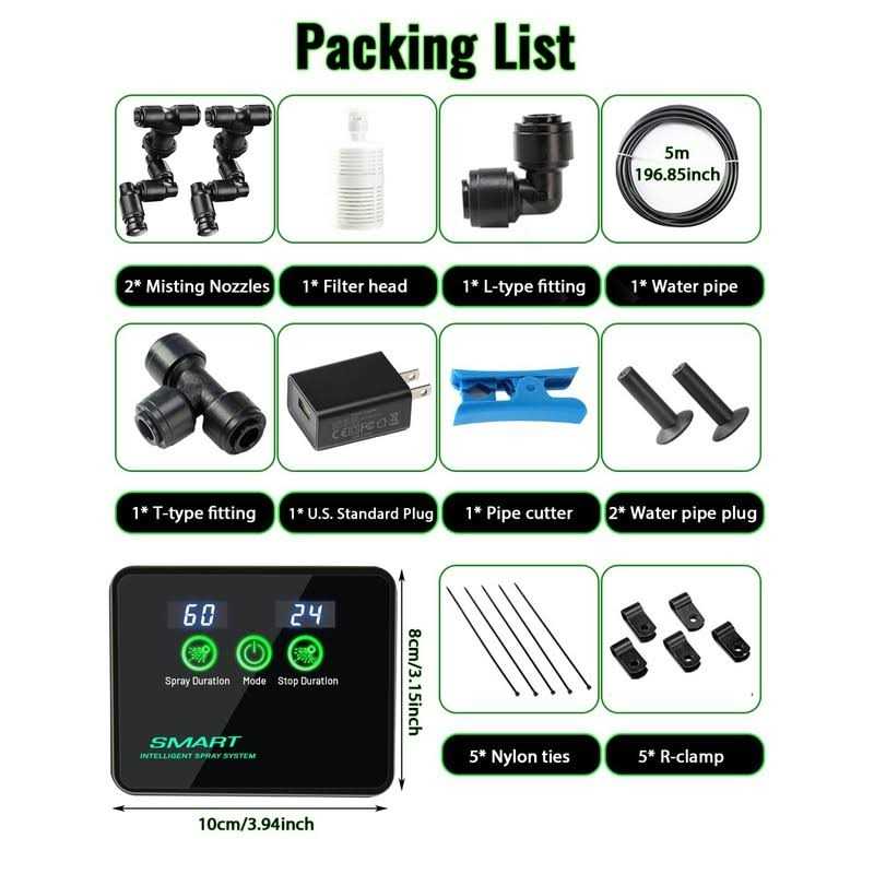 Ycxydr Reptile Humidifiers Smart Misting System Reptile Mister Automatic with Timer - Pet Supplies online store