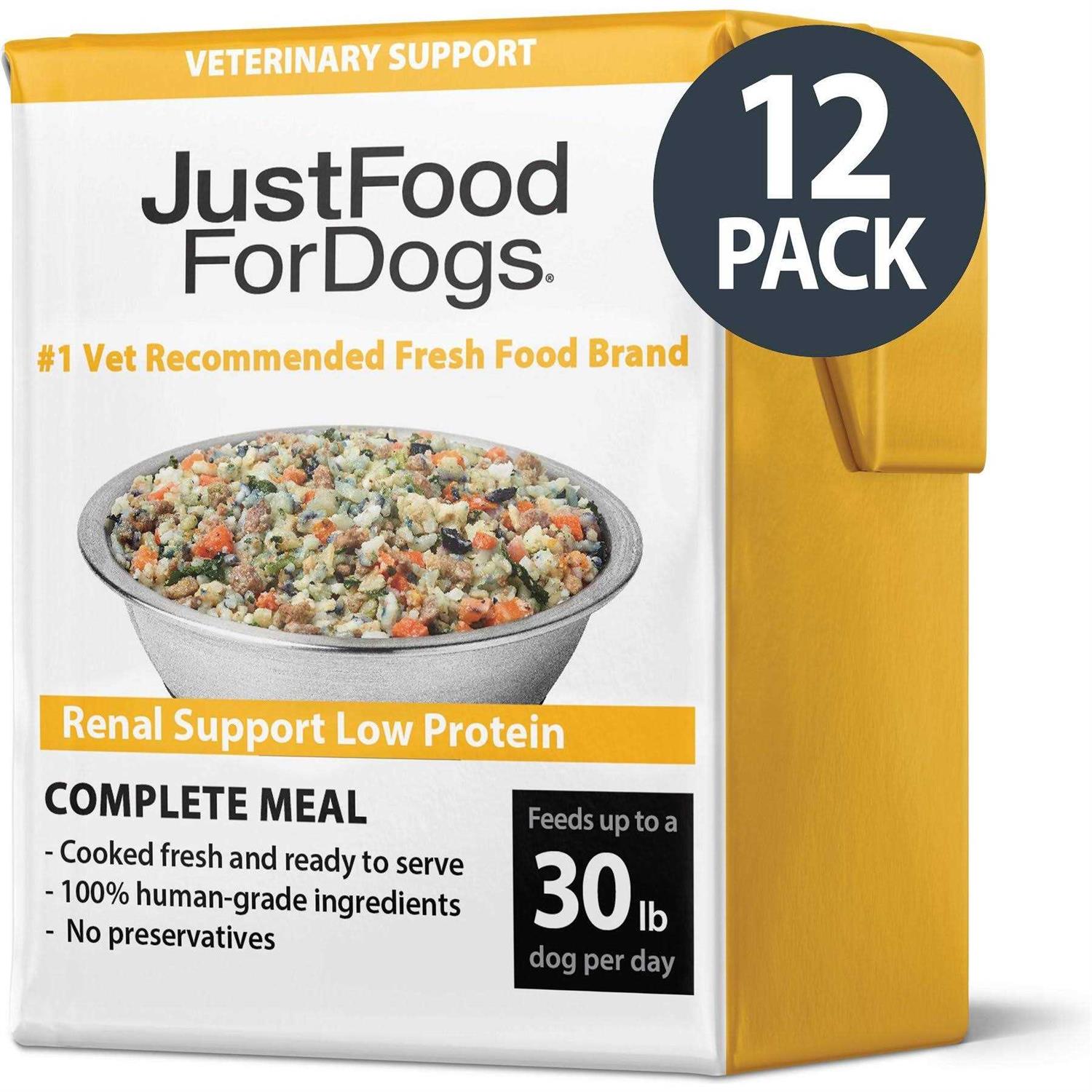 JustFoodForDogs Just Food for Dogs Veterinary Diet PantryFresh Renal Support Low Protein Shelf-Stable Fresh Dog Food - Pet Supplies online store
