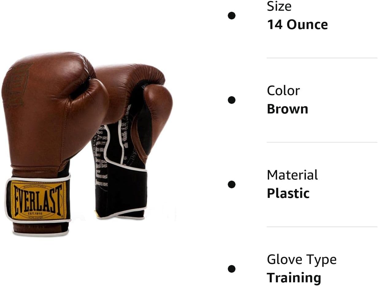 Everlast 1910 Classic Training Glove Brown 14oz