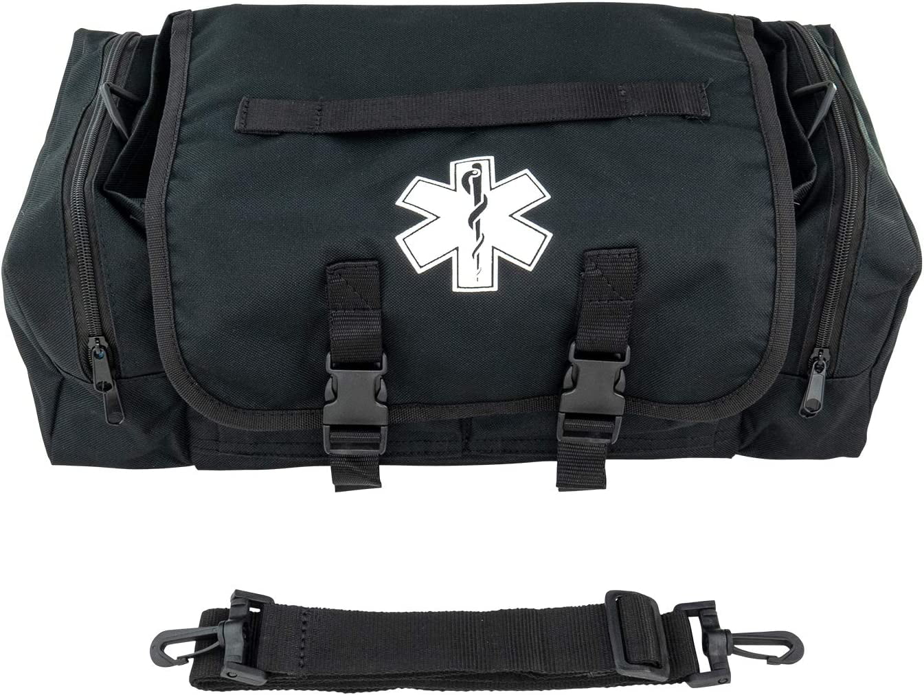 LINE2design Fully Stocked Ems Supplies First Responder Medical Bag Kit - Black