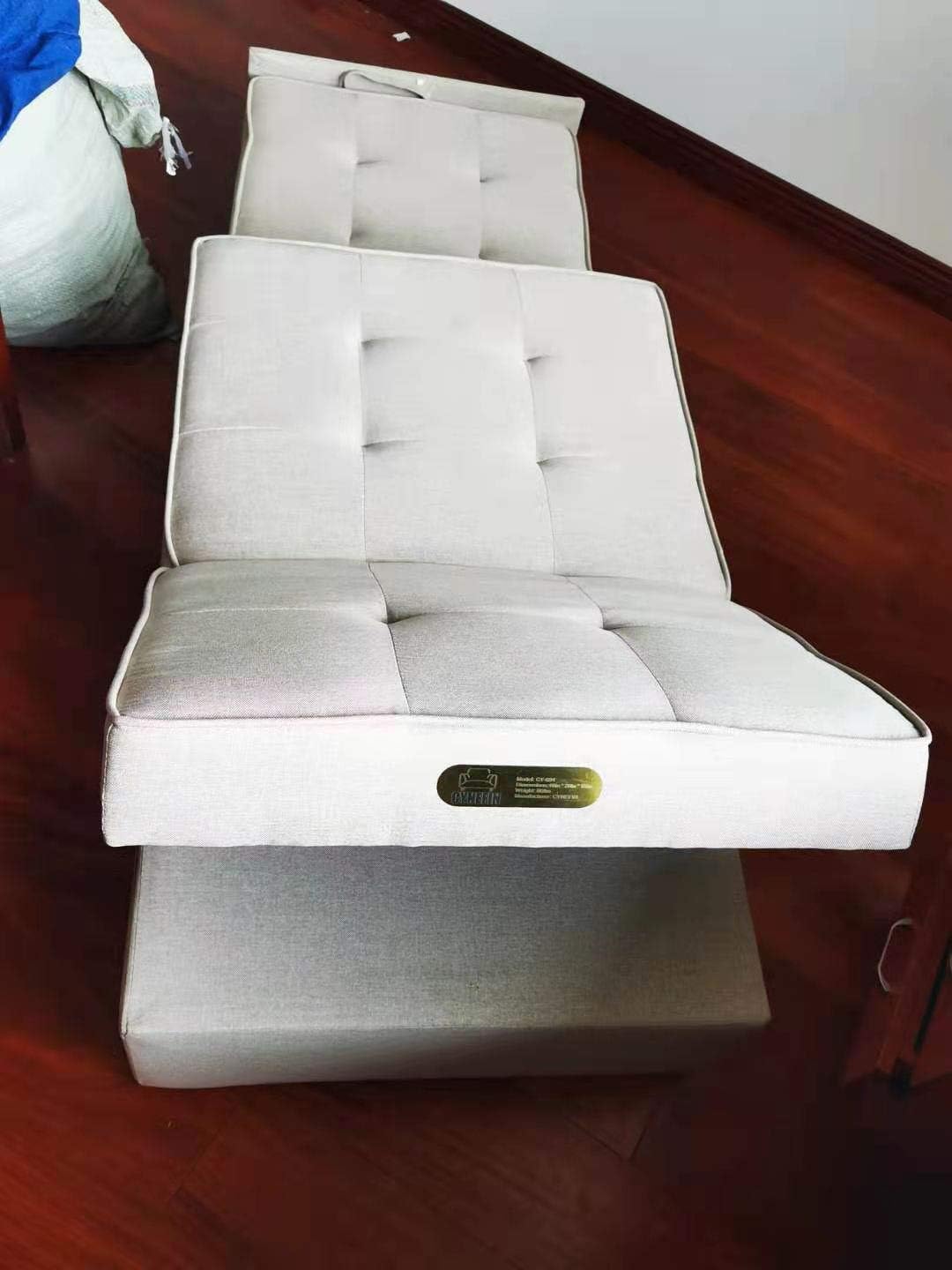 Cynefin Folding Ottoman Sleeper Guest Bed, 3 in 1 Multi-Function Adjustable Ottoman Bed Bench Guest Sofa Chair