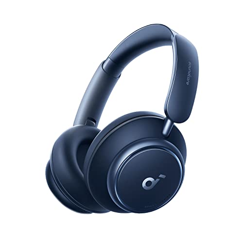 Soundcore by Anker Space Q45 Adaptive Active Noise Cancelling Headphones, Reduce Noise by Up to 98%, 50H Playtime, App Control, LDAC Hi-Res Wireless Audio, Comfortable Fit, Bluetooth 5.3 (Renewed)