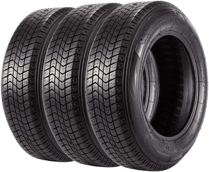 Set of 3 Trailer tires 175 80 13 ST175/80D13 6PR Boat Trailer Bias Tires Load Range C