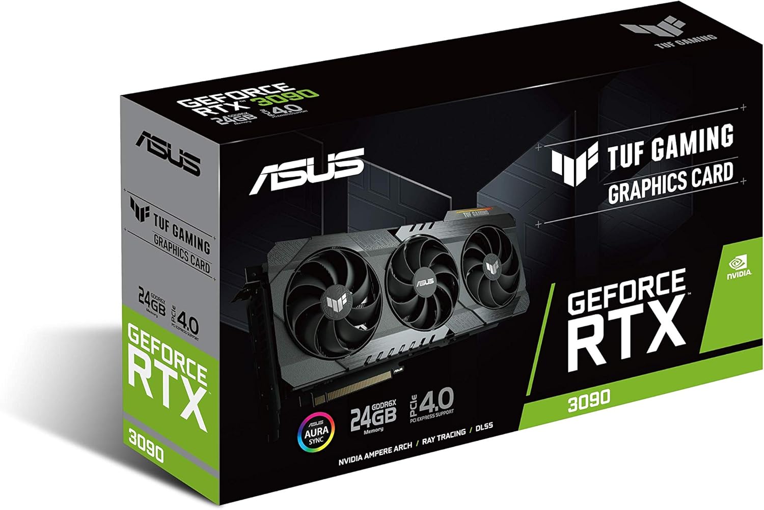 ASUS TUF Gaming NVIDIA GeForce RTX 3090 Graphics Card (PCIe 4.0, 24GB GDDR6X, HDMI 2.1, DisplayPort 1.4a, Dual ball Fan Bearings, Military-grade Certification, GPU Tweak II)