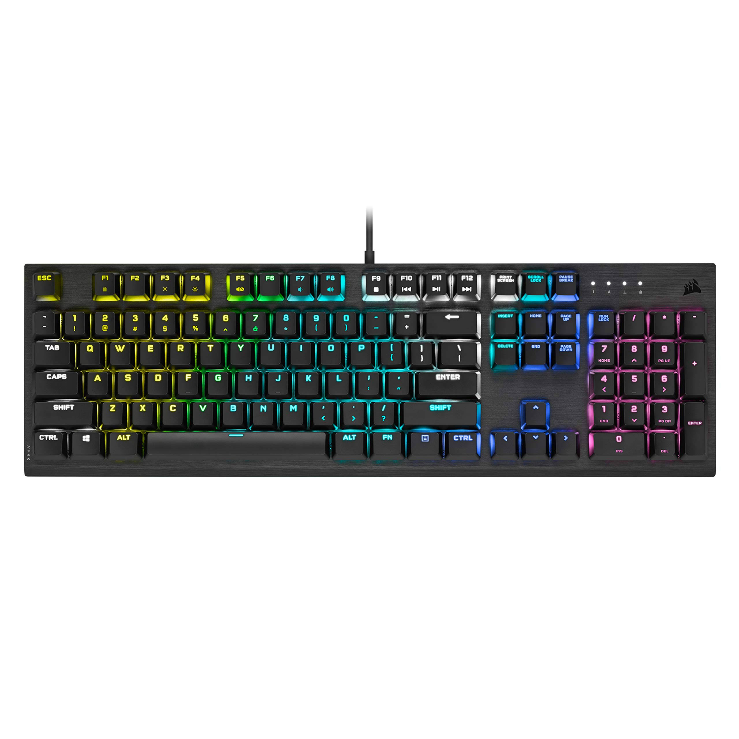 Corsair K60 RGB Pro Low Profile Mechanical Gaming Keyboard - Cherry MX Low Profile Speed Mechanical Keyswitches